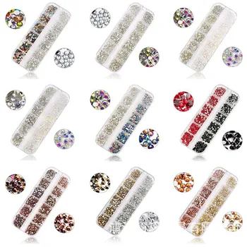 12 Rețele Multi-dimensiune Cristal Diamante 3D Decoratiuni de Arta Unghiilor Bijuterie cu Pietre Pentru Unghii Stras Decorare Unghii Bijuterii