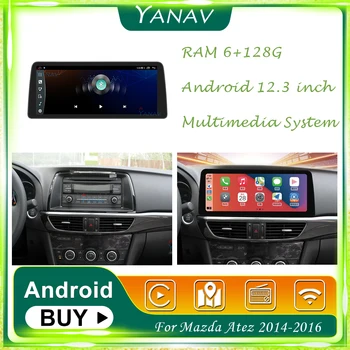 128G Radio Auto Android 2 Din Receptor Stereo Pentru Mazda Atez 2014-2016 GPS de Navigare Video Multimedia MP3 Player cu Carplay