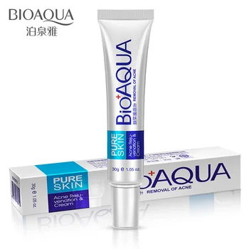 1buc Bioaqua 30g Acnee Tratament de Îndepărtare Coș Anti Acnee Crema Ulei de Control Micsora Porii Cicatrice Elimina Ingrijire Fata Crema de Albire