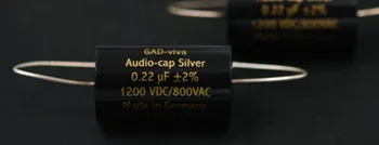 1buc original German GAD Argint 1200V tub amplificator cu diviziune în frecvență de cuplare folie de argint audio condensator transport Gratuit