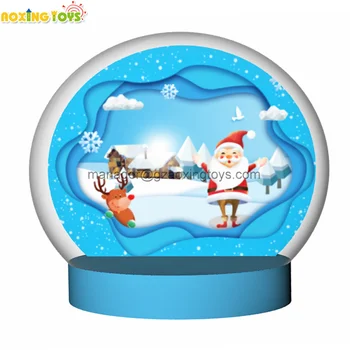 2/3/4M Gigant în aer liber, Decor de Crăciun Gonflabil Glob de Zăpadă Booth Dome Cort Pentru Reclamă Comercială Evenimente de Partid