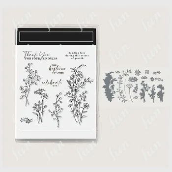 2022 Noi Flori de Tăiere de Metal Moare și Timbre pentru Diy Scrapbooking Album Foto Decorative Relief Carte de Hârtie Meserii Mucegai