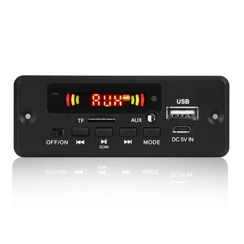 2X3W Amplificator MP3 Decoder Bord 12V Bluetooth 5.0 30W Mașină Modul Radio FM Suport TF, USB, AUX