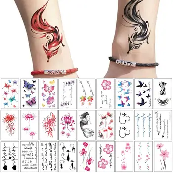 30buc/set Simulare Artă Desen Colorat rezistent la apa Tatuaje, Autocolante Tatuaj Fals Corpul Autocolante, Tatuaje Temporare
