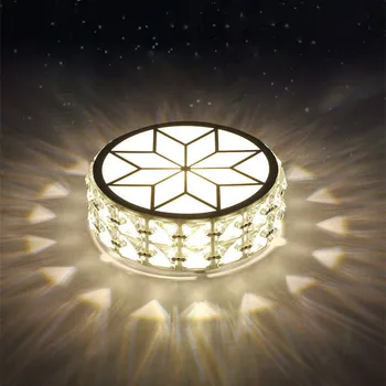 3W LED Cristal Lampă de Tavan Rotund Culoar, Coridor Luminarias para teto Living Modern Tub LED Balcon Lumina de Cristal