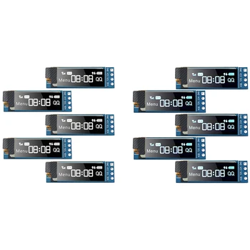 5 Bucati I2C Modul de Afișare 0.91 Inch I2C SSD1306 Display OLED Module Albastru I2C Ecran OLED Driver DC 3.3 V-5V