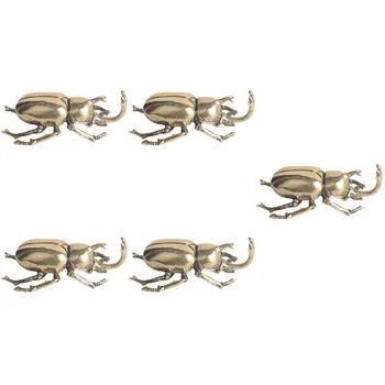 5pcs Beetle Desktop Ornament Acasă Beetle Decor Acasă Ambarcațiuni Figurina