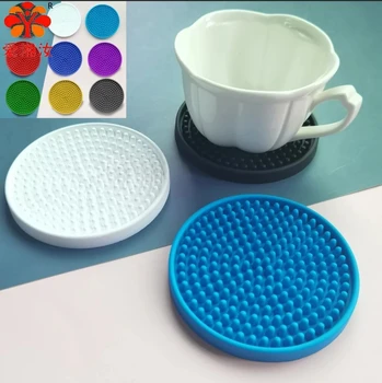 Aixiangru Silicon Coaster din PVC Moale pahar de Plastic Mat Bucătărie Gadget Ceai de Izolare Termică Tabelul Mat de Masă Mat Non-alunecare