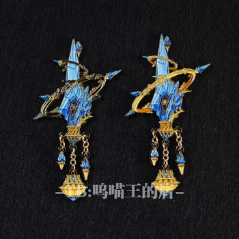 Anime Final Fantasy FF14 Moda Lac Stoving Insigna Metalică Brosa Ace Butonul Colecția de medalii de Suvenir Cosplay Cadou