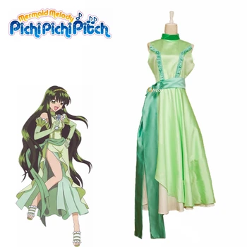 Anime Mermaid Melody Pichi Pichi Pitch Toin Rina Cosplay Costum Printesa Rochie De Brand Nou Pentru Replica Petrecere De Carnaval