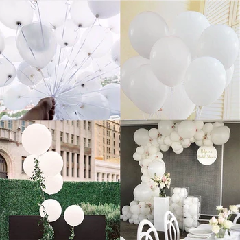 Balon alb Perla Latex, Baloane Nunta Decor Balon Gonflabil pentru Copii Petrecere de Ziua Balon Consumabile Copil de Dus