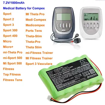 Cameron Sino Baterie de 1800mAh pentru Compex Micro,Micro+,Theta Stim,mi-Theta Pro,sală de Fitness,Sport 300,mi-Sport 500,mi-Antrenor de Fitness