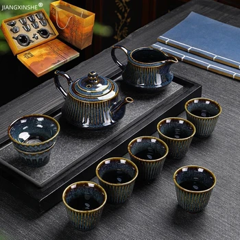 Ceai Chinezesc Set Cadou Ambalaj Cutie Ceramice Kung Fu Ceainic Ceasca De Ceai Set De Ceai Cu Ceainic