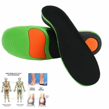 Cel mai bun EVA Pantofi Ortopedici Unic Tălpi De Picioare Arc Picior Pad X/O Tip Picior de Corecție Plat Suport Arc Pantofi de Sport Introduce