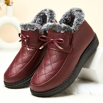 Cizme De Zapada De Pluș Cald Glezna Cizme Pentru Femei Încălțăminte De Iarnă, Cizme Femei De Iarna Pentru Femeie Pantofi Botas Mujer