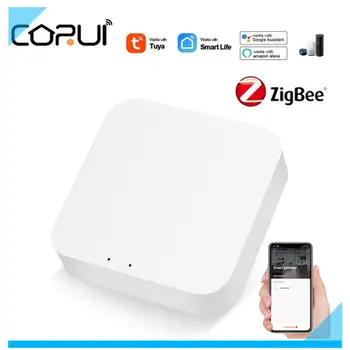 CORUI Zigbee 3.0 Tuya Smart Home Zigbee Gateway Hub Colaborează Cu Alexa Google Prin Viață Inteligentă APP Control de la Distanță