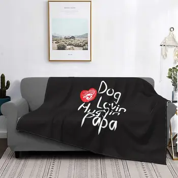 Câine Papa Pătură de Lână Cald Arunca Pătură Canapea Arunca Pătură pentru Casa Dormitor aer liber Aruncă Cuvertură Quilt