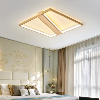 Dormitor Modern, living creative pătrat de galvanizare periat aur copii led lampă de plafon băiat și fată LED lampă de plafon