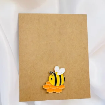 Email galben de Albine Pin Insigne pentru Colegii de Muncă Mai bun Prieten, Cadouri de Miere de Albine Broșe Bug | Insecte | Bumble Bee |inspirate din Natură
