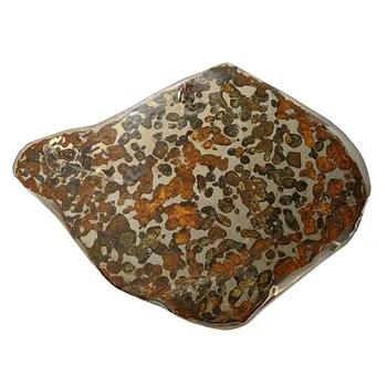 Excelent Kenyan de Măsline Meteorit Felie 178.4 g Măsline Meteorit Specimen Naturale Meteorit Material Ornament
