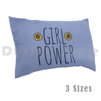 Fata de Putere Floarea-soarelui față de Pernă Tipărite 50x75 Fata de Putere Floarea-soarelui Fata de Putere Feministe Feminismul fete Fete