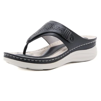Femei Flip Flops Platforma Wedge Papuci Casual Ladies Beach Confortabil Pantofi pentru Femeie Încălțăminte de Vară Designer de Diapozitive Sandale