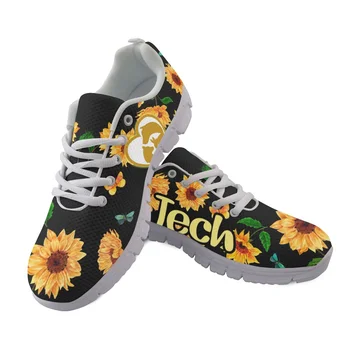 FORUDESIGNS asistent medical-Veterinar Tech-floarea-soarelui Tipărite Femei Pantofi Balerini Adidasi Casual de Aer ochiurilor de Plasă Confortabil Doamnelor Pantofi de Zapatos mujer