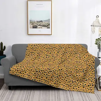 Fără sudură de Leopard Ghepard Piele Model Pături Fleece Decor Ultra-Moale Arunca Pături pentru Pat Dormitor Pluș Subțire Quilt
