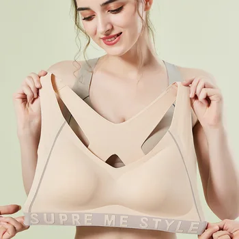 Fără sudură Plus Dimensiune Sutien Pentru Femei Wireless Femei Sexy Lenjerie de Umplutură Bralette Vesta Active