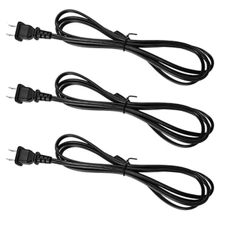 Lampa Cordon Dezbrăcat se Termină American Standard Cablu de Alimentare Pentru Cabluri (Negru, 6 Picioare) Plug SUA