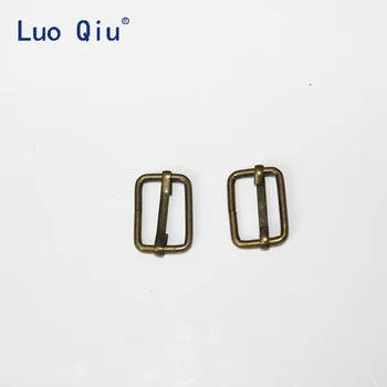 Luo Qiu 200 buc/lot 20mm Bronz Chingi de ajustare catarama bretele și catarame Centura Slider treapta a Treia deducere suspensor clipuri