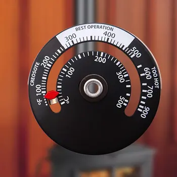 Magnetic Aragaz Țeavă De Evacuare Termometru Woodburner Soba Arde Indicator De Încălzire Indicator De Temperatură Aragaz Țeavă Fan Termometru