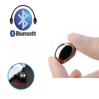 Mini Bluetooth setul cu Cască fără Fir Bluetooth Cască de aur