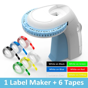 Multicolor Relief aparat de etichetat Cu Eticheta Casete Compatibil pentru dymo 3D Relief Bandă Manual Scris Label Maker Mașină