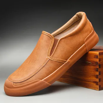 NewFashion Piele Barbati Pantofi Casual Plat Barbati Pantofi Impermeabil Respirabil Mocasini Bărbați De Înaltă Calitate Mocasini Confortabile Fierbinte De Vânzare