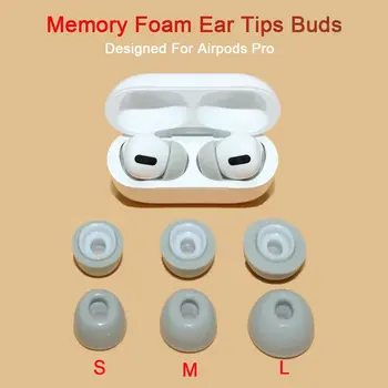 Noua Spuma de Memorie Ureche Sfaturi Pentru Airpods Pro Moda Inlocuire tampoane pentru Urechi Dopuri de urechi Capac Pentru Apple Airpods Pro Căști Accesorii