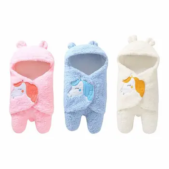 Noul Copil Nou-născut Înfășurați în Pături de Desene animate Drăguț Sac de Dormit pentru Copii Plicuri Pentru Nou-născuți Sleepsack 100% Bumbac Îngroșa Cocon pentru bebelusi