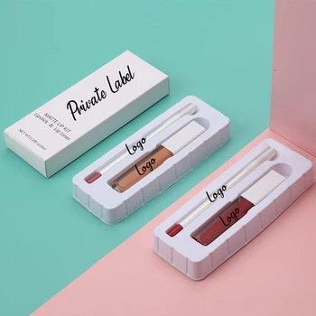 Personalizat Private Label Rujuri si creionul de buze, Seturi de 17 Culoare Kit Buze rezistent la apă de Lungă Durată Luciu de Buze si creion de Buze Creion Cosmetice