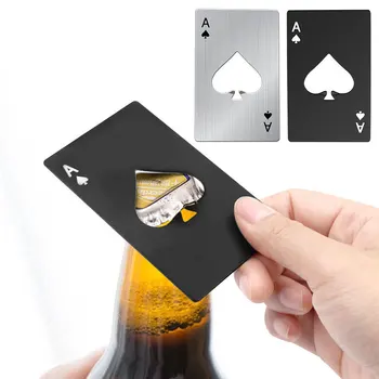Poker Card De Bere Deschizator De Sticle Din Metal Mini Portabil Cazma Un Deschizător De Bucătărie Din Oțel Inoxidabil Bara De Instrumente