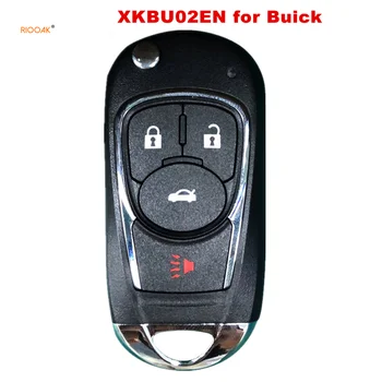 RIOOAK Xhorse XKBU02EN Sârmă Flip Universal Cheie de la Distanță pentru Buick Stil 4 Butoane pentru VVDI VVDI2 Instrument-Cheie Versiunea în limba engleză