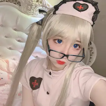 Roz Drăguț Anime Sexy Asistenta de Cosplay, Costume Japoneze Kawaii Set de Pijamale Tinuta Erotic pentru Femei Marinar Uniforma Medic Rochie