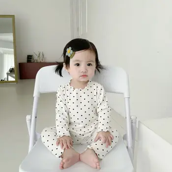 Seturi Complet Maneca O-gât Guler Pulover Imprimare Regulat Bumbac Noua Moda Drăguț Minunat Confortabil Cald de Primavara Toamna pentru Copii Fete