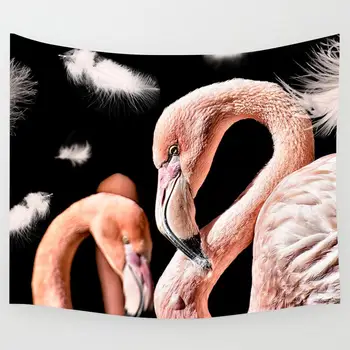 Simsant Flamingo Tapiserie Pepene verde Vara Baloane Colorate Arta de Perete Agățat Tapiserii pentru Living Home Decor Dormitor