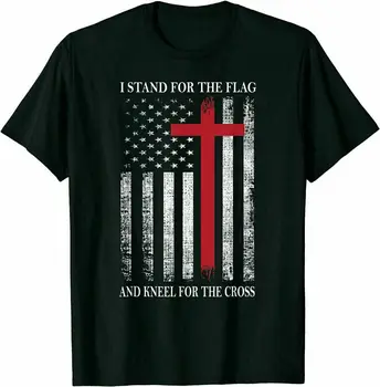 Veteran Patriot NOI Steagul Creștin Hristos Cross T-Shirt. Vara din Bumbac cu Maneci Scurte O-Neck Mens T Shirt Noi S-3XL