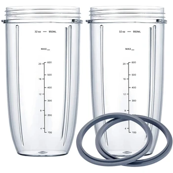 Înlocuirea Cupe Pentru Nutribullet Blender, 32OZ Cupe de Măsurare, Compatibil Pentru Nutribullet 600W 900W Blendere Piese