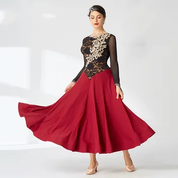 Știri sala de standard, rochie haine pentru sala de dans concurs de dans rochii-M-2025